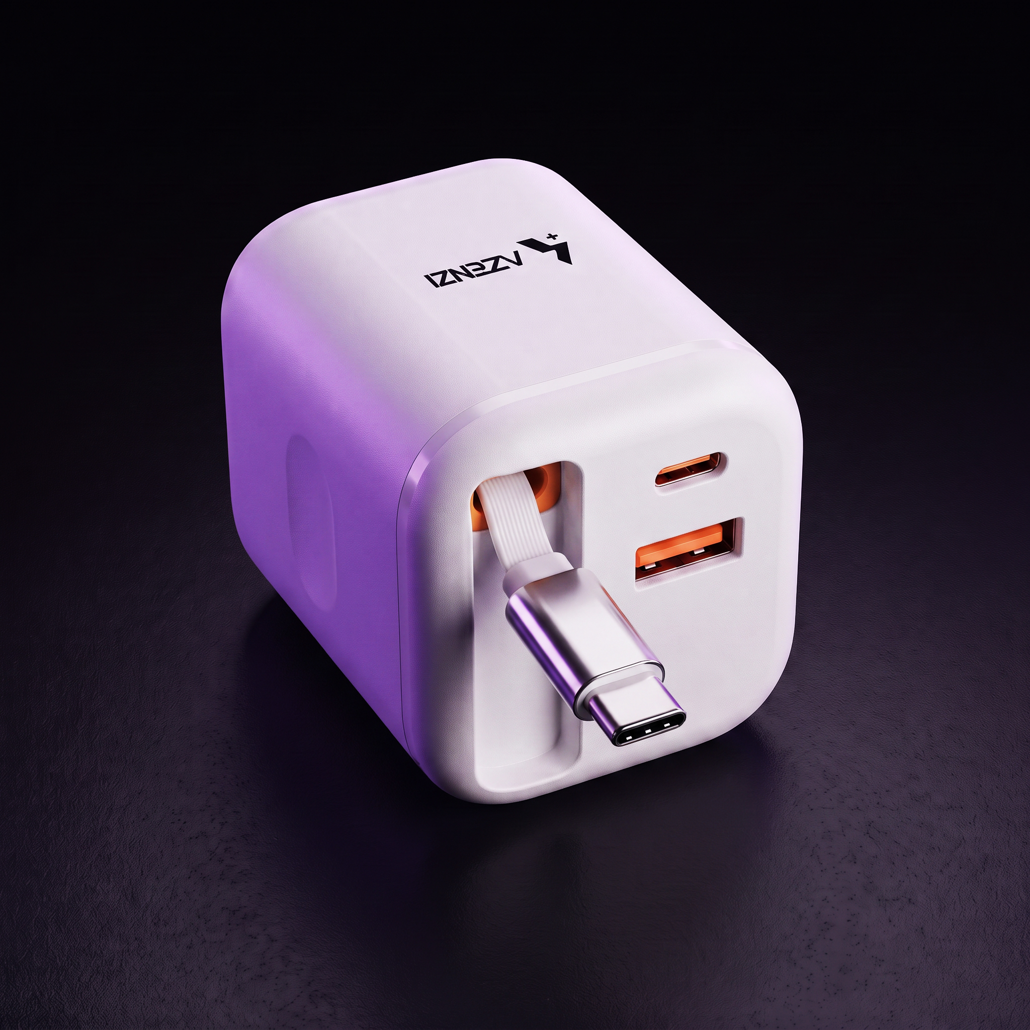 Azenzi Plugd charger in white